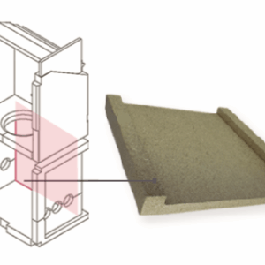 Vermiculite unterer Brennraum, unten hinten x8 (ET)