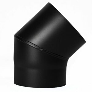 Rauchrohr Ø 150, 45° Winkel Schwarz (Z)