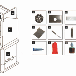 Brennraum Groß x8 komplett (ET)