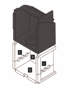 Brennraumauskleidung unten x5 komplett (ET)